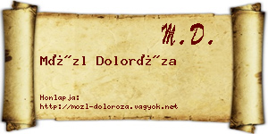 Mözl Doloróza névjegykártya
